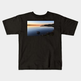 Sunset over a Calm Lake Kids T-Shirt